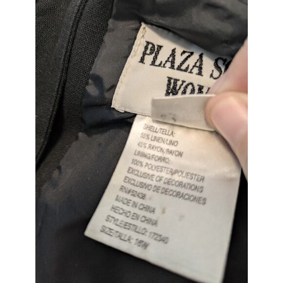 Vintage embroidered pineapple print linen blend sleeveless top - Picture 4 of 7